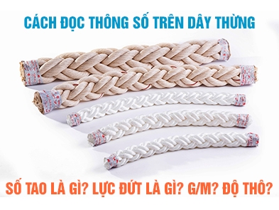 Cách đọc các thông số trên dây thừng bạn nên biết